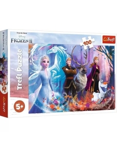 Puzzle 100 piese Frozen2 Lumea magica Trefl