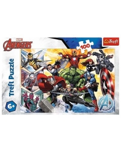 Puzzle 100 piese Avengers Puterea razbunatorilor Trefl