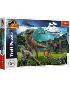 Puzzle 100 piese Jurassic World Lumea dinozaurilor Trefl