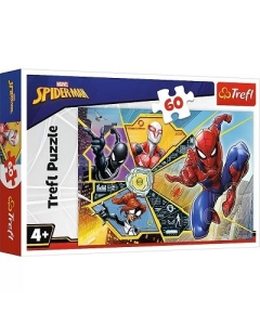 Puzzle 60 piese Spiderman Panza de paianjen Trefl