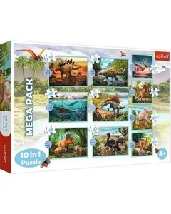 Puzzle 10in1 Lumea dinozaurilor Trefl