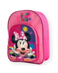 Ghiozdan mic 2 compartimente 32 cm roz Minnie