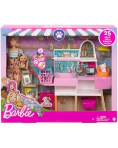 Set de joaca barbie magazin accesorii animalute