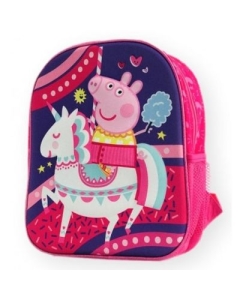 Ghiozdan 3D 32 cm Peppa Pig si unicornul