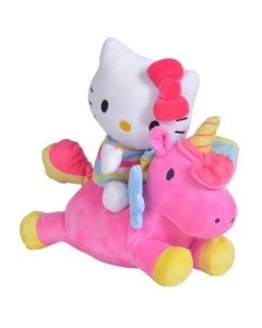 Jucarie de plus Hello Kitty pe unicorn 25 cm