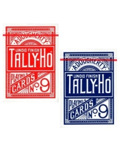 Set 2 pachete carti de joc Tally-Ho pentru jucatori magicieni si cardisti