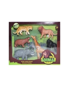 Figurine animale din jungla 6 buc.  cutie