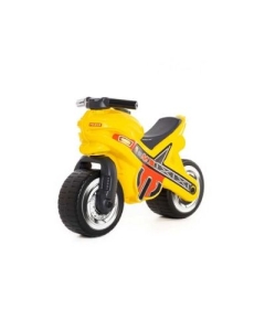 Motocicleta fara pedale MX-ON galbena 70x30x49. 3 cm