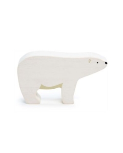 Figurina Urs Polar din lemn premium