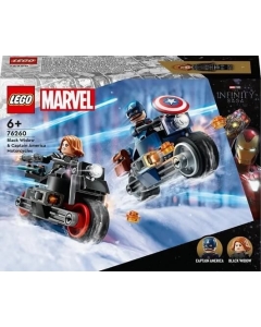 LEGO Marvel Super Heroes. Motocicletele lui Black Widow si Captain America 76260 130 piese