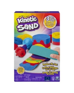 Kinetic sand Set unelte curcubeu cu accesorii