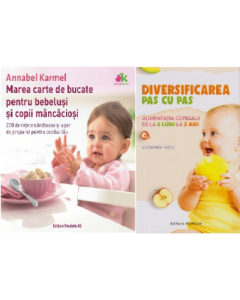 Pachet Diversificarea pas cu pas si Marea carte de bucate pentru bebelusi - Cosmina Nitu si Annabel Karmel