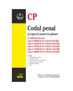 Codul penal si Legea de punere in aplicare - Petrut Ciobanu