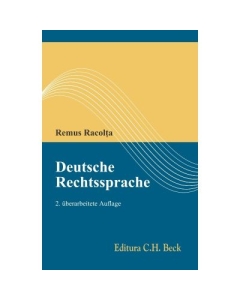 Deutsche Rechtssprache. Editia 2 - Remus Racolta