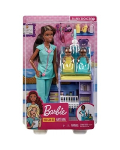 Barbie Cariere Set cu papusa doctor pediatru