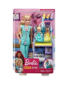 Set cu papusa doctor pediatru Barbie Cariere