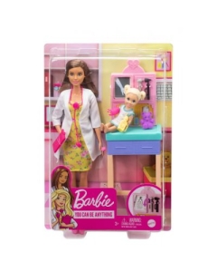 Barbie Cariere Set cu papusa doctor pediatru satena