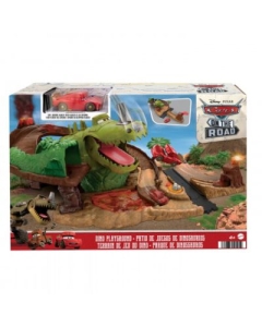 Set de joaca Dino si masinuta Cave Fulger McQueen