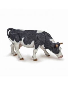Figurina vaca alb cu negru Papo