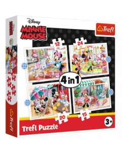 Puzzle 4-in-1 Minnie Mouse si prietenii ei Trefl