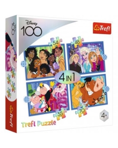 Puzzle 4-in-1 Minunata lume Disney Trefl
