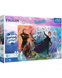 Puzzle Primo Super shape XXL 160 Disney Frozen. Descopera lumea inghetata Trefl