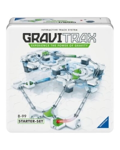Joc de constructie set de baza in cutie metalica multilingv inclusiv RO Gravitrax Starter Set Metalbox