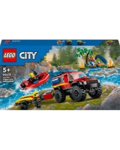 LEGO City. Camion 4X4 si barca de pompieri 60412 301 piese
