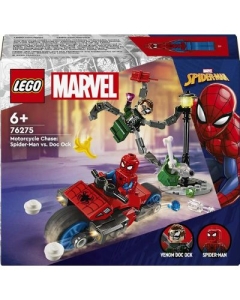LEGO Marvel Super Heroes. Urmarire pe motocicleta Omul Paianjen vs Doc Ock 76275 77 piese