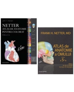 Pachet Netter Atlas de anatomie a omului si Atlas pentru colorat Editia a 5-a - Frank H. Netter