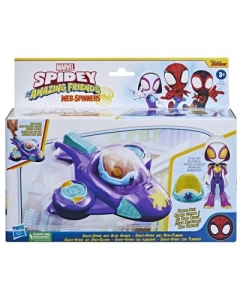 Set masinuta si figurina Ghost Spider Spidey prietenii extraordinari