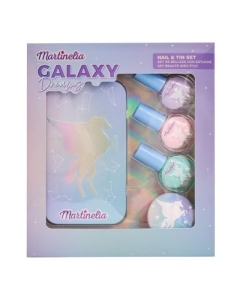 Set 3 lacuri de unghii si cutie de depozitare Martinelia Galaxy Dreams