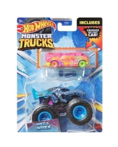 Monster Truck si masinuta metalica Mega Wrex