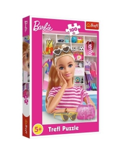 Puzzle 100 Barbie. Sa o cunoastem pe Barbie Trefl