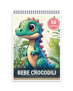 Carte de colorat 50 de ilustratii Bebe Crocodili