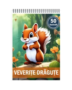 Carte de colorat 50 de ilustratii Veverite dragute