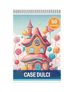 Carte de colorat cu 50 de ilustratii Case Dulci
