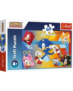 Puzzle 60 Sonic in actiune Trefl