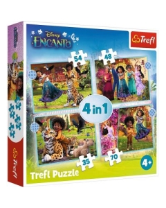 Puzzle 4in1 Lumea magica Encanto Trefl