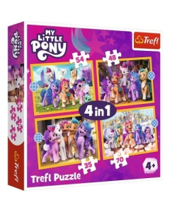 Puzzle 4in1 My Little Pony. Sa cunoastem poneii Trefl