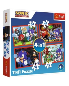 Puzzle 4-in-1 Aventurile lui Sonic Trefl