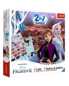 Joc Frozen 2-in-1 Ludo si Scari si Serpisori Trefl