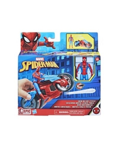 Set figurina Spiderman si vehicul Web blast cycle