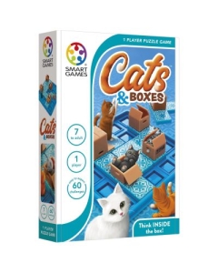 Joc de logica Cats and Boxes cu 60 de provocari limba romana