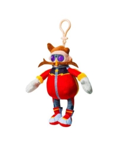 Jucarie de plus cu agatatoare 15cm Sonic Prime Mr. Dr. Eggman strip