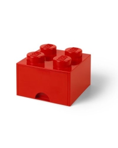 Cutie depozitare LEGO 2x2 cu sertar rosu 40051730