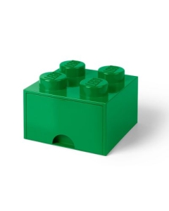 Cutie depozitare LEGO 2x2 cu sertar verde 40051734