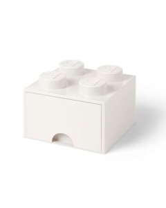 Cutie depozitare LEGO 2x2 cu sertar alb 40051735
