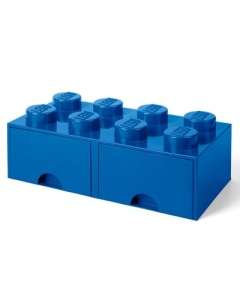 Cutie depozitare LEGO 2x4 cu sertare albastru 40061731