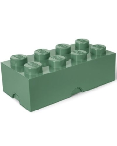 Cutie depozitare LEGO 2x4 verde masliniu 40041747